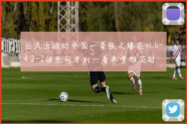 当天出战的中国一哥张之臻在以6-4 2-2领先匈牙利一哥弗索维茨时